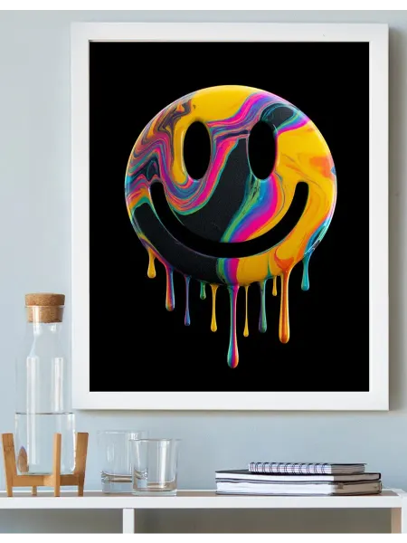 Art on Canvas Смайлик Картина по номерам на холсте 40х50 см
