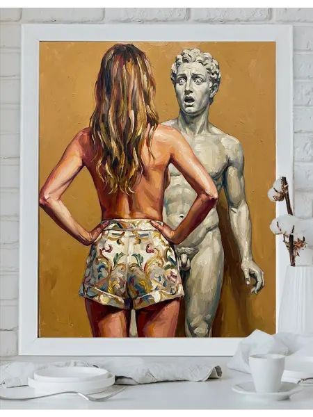 Art on Canvas Удивление Картина по номерам на холсте 40х50 см
