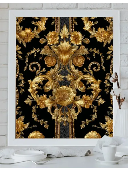 Art on Canvas Золотые узоры Картина по номерам на холсте 40х50 см