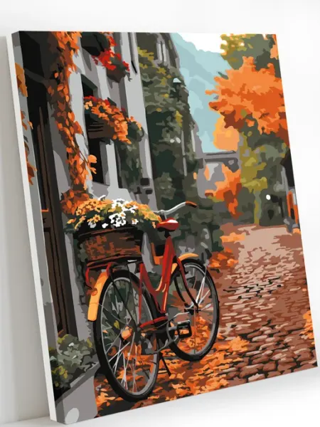 Art on Canvas Уютная улочка Картина по номерам на холсте 40х50 см