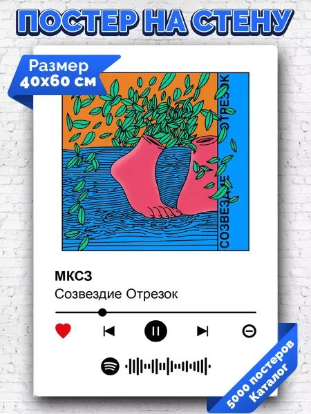 Arthata-spotify постер Спотифай постер Спотифай постер Созвездие отрезок - МКСЗ 40х60