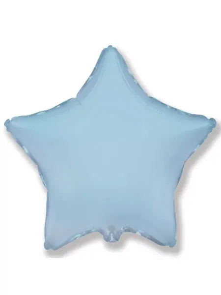 Holiville Шар Звезда Светло-голубой Blue baby, 46 см, 1 шт