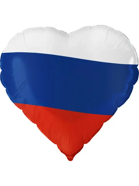 FALALI. Воздушный шар Сердце Триколор 46 см