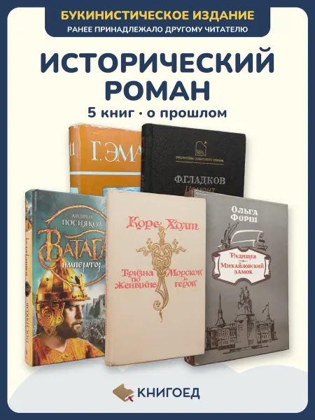 Книгоед исторические романы Эмар Гладков Посняков Холт Форш