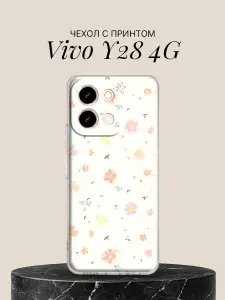 Чехол на Vivo Y28 4G с принтом Нежные цветы
