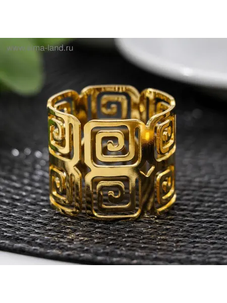 Любимый подарок Кольцо для салфетки «Греческий», 4×3,5 см, цвет золотой