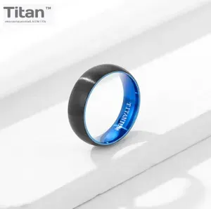 Кольцо titanium унисекс, ширина 4мм, размер 16,5