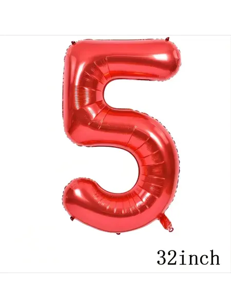 Шар воздушный цифра 5 высота 81 см