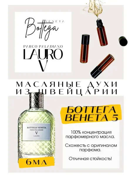 GET PARFUM Parco Palladiano 5 Lauro Ботега духи масляные роликовые