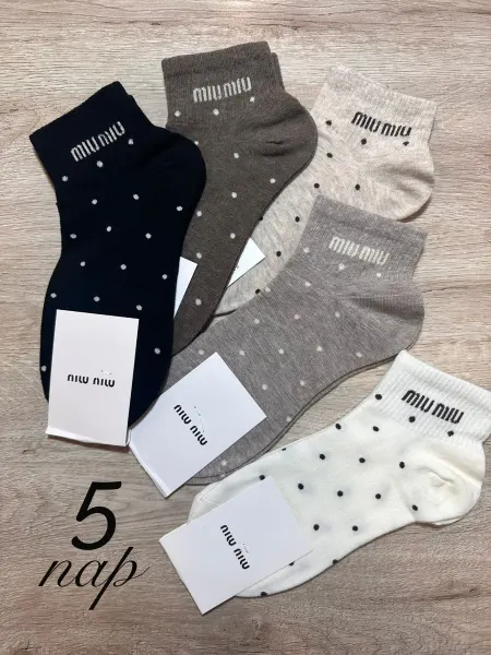 Женские носки носки MIU MIU 5 пар