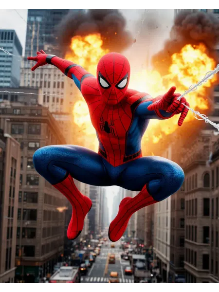 Постер на стену "Marvel" человек паук 50x70