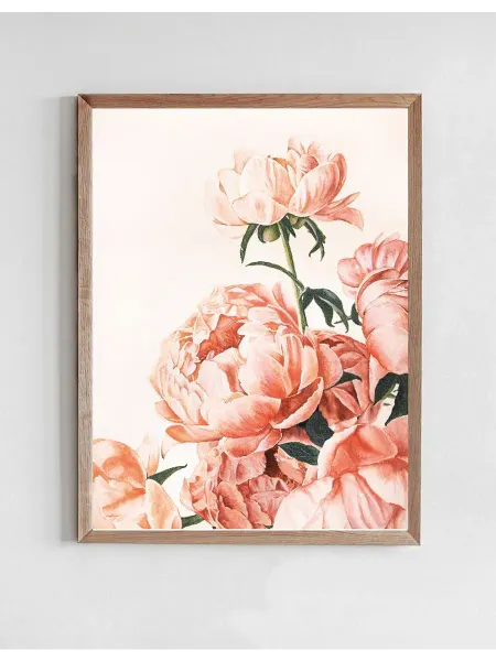 Onllyart Постер Розовые пионы 50x70