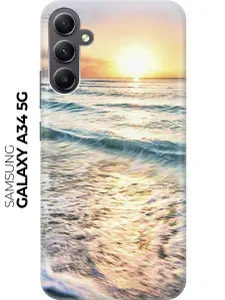 Силиконовый чехол Закат на море на Samsung Galaxy A34 5G / Самсунг А34