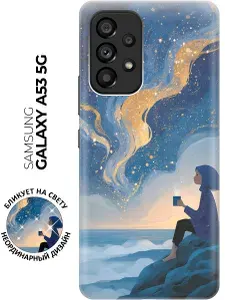 Силиконовый чехол на Samsung Galaxy A53 5G с принтом "Романтический вечер у моря"