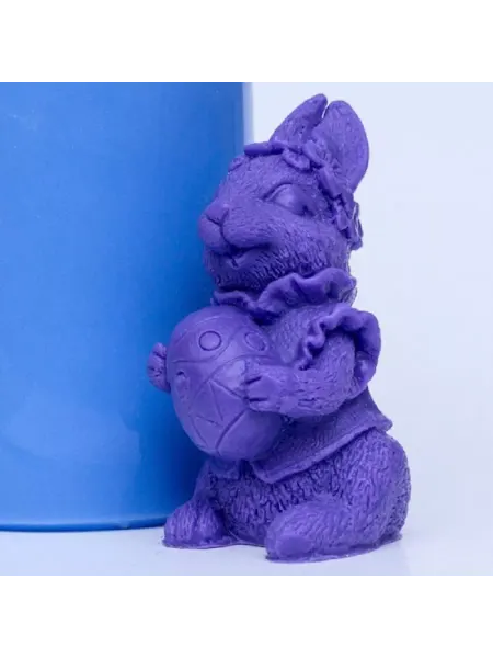 GoodMolds Силиконовая форма Пасхальный Кролик, 1шт 8х4,5х3,5см