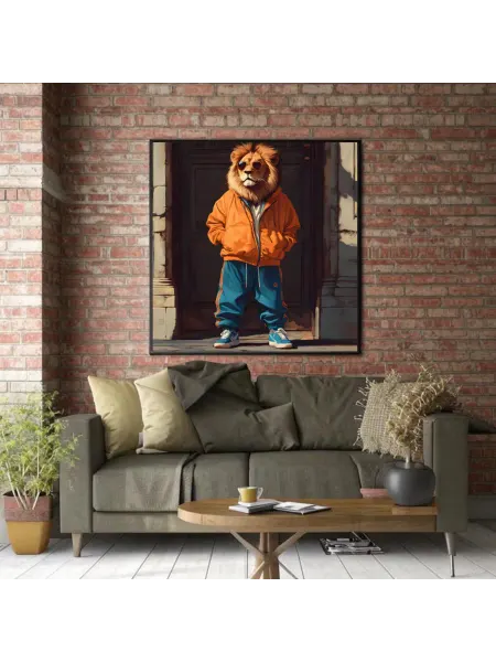 SonPicture Картина Стильный Лев, 60*60 см