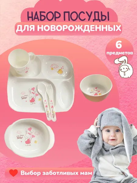 Juma Luma Набор посуды для кормления 6в1