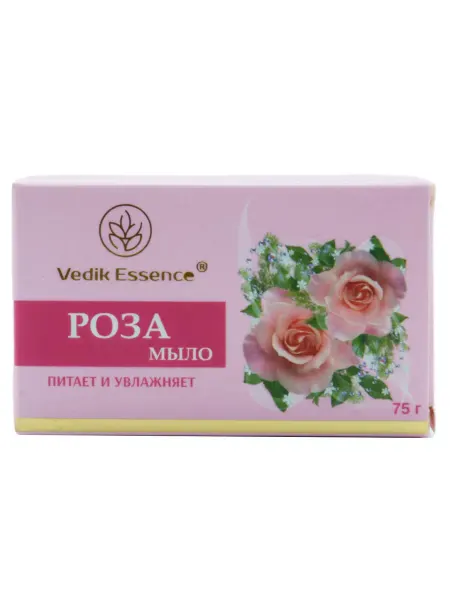 Vedik Essence Мыло Роза питание и увлажнение (Rose Soap), 75 г