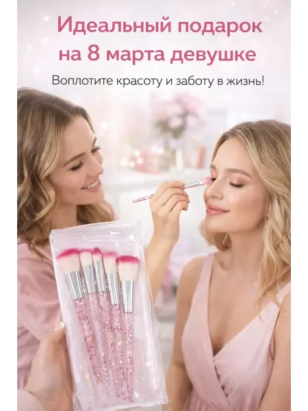Ами2 кисти для макияжа набор 7в1