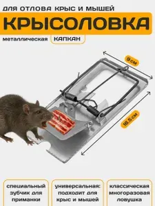 Крысоловка для крыс, ловушка для грызунов, мышей Гроза, 1 штука