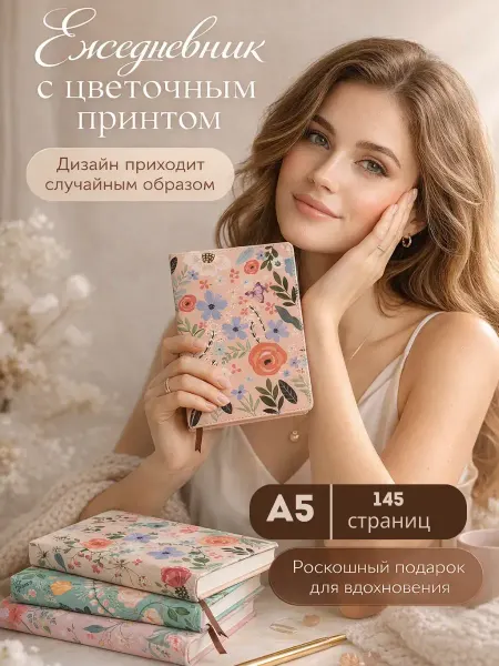 Мани Фест Ежедневник блокнот планер для записей подарок на 8 марта