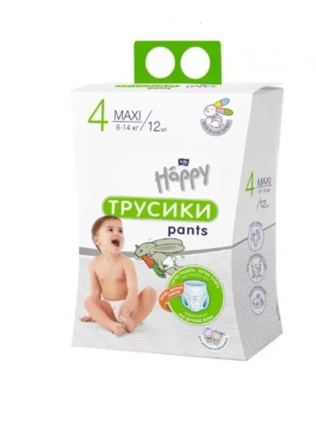 BELLA Подгузники-трусики Baby Happy Maxi 8-14 кг 12 шт