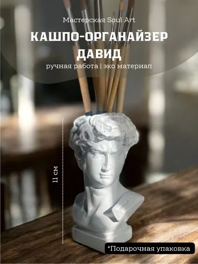 Органайзер "Давид", для косметических кистей, канцелярии, искусственных цветов