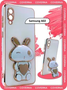 Чехол подставка с объемной фигуркой попсокет на Samsung A02, для Самсунг А02