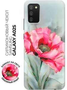 Силиконовый чехол на Samsung Galaxy A02s с принтом "Огонь на пепле"