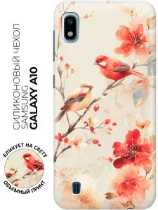 Силиконовый чехол на Samsung Galaxy A10 с принтом "Старинный сад"