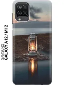 Силиконовый чехол на Samsung Galaxy A12 / M12 / Самсунг А12 / М12 с принтом "Фонарь на берегу"