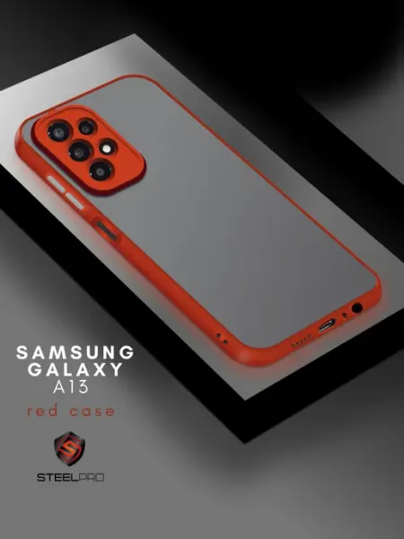 SteelPro Чехол на Samsung A13 матовый с защитой камеры