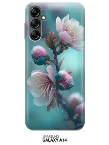 Силиконовый чехол на Samsung Galaxy A14 / Самсунг А14 с рисунком "Распускающиеся бутоны"