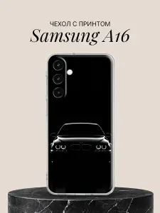 Силиконовый чехол на Samsung A16 Тень и огни для Самсунг А16