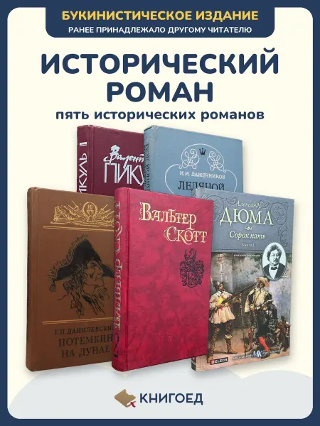 Книгоед Исторические романы Пикуль Лажечников Данилевский Скотт