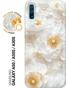 Силиконовый чехол на Samsung Galaxy A50 / A50s / A30s с принтом "Нежность цветов"