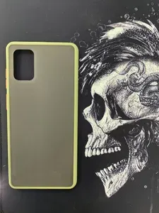 Чехол Samsung Galaxy A71 (Самсунг А71) матовый пластиковый ( Силикон) хаки