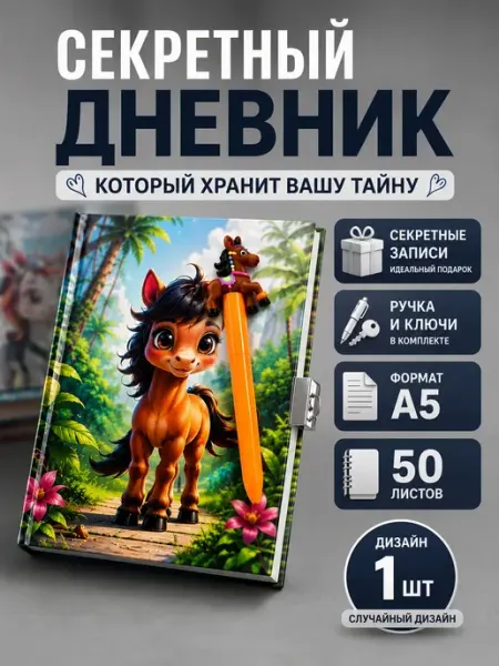 ABMESKY Личный дневник с замком и ручкой-блокнот для девочек