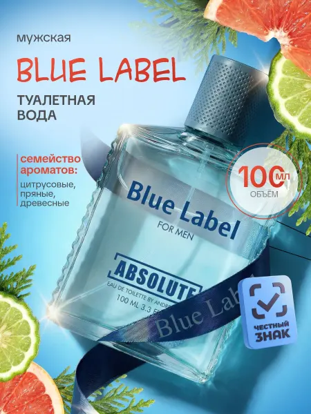Today parfum Туалетная вода мужская пряная Absolute Blue Label 100мл