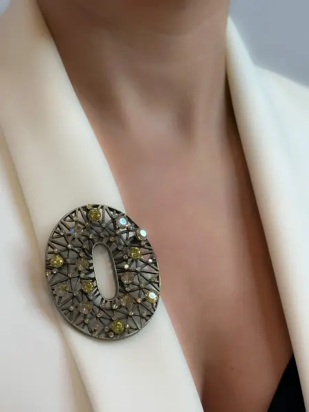 ROHINI accessories Брошь бижутерия цветок