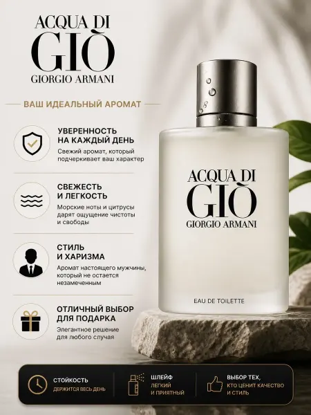 Вкусные духи Духи мужские стойкие Armani ACQUA DI GIO