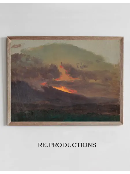 Re.productions Постер Sunset across the Catskills - Frederic Edwin Church