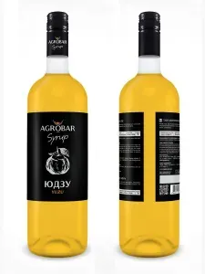 Сироп AGROBAR Юдзу для коктейлей и лимонадов, 1 л