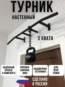Турник настенный для дома, наддверный, в дверной проем, для подтягиваний