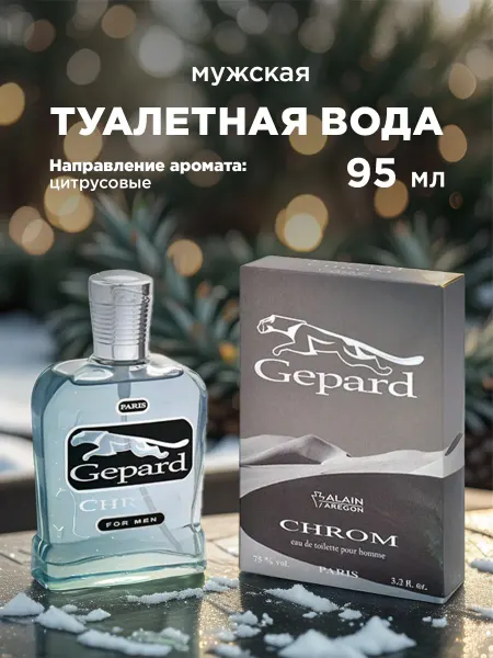 ALAIN Aregon Цитрусовые духи для мужчины свежие Gepard Chrom 95мл