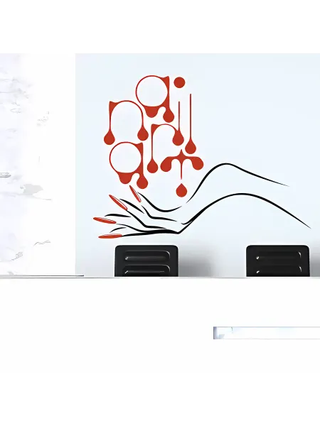 AllStick.ru Наклейка в салон красоты Нейл арт allstick арт. W_41_43