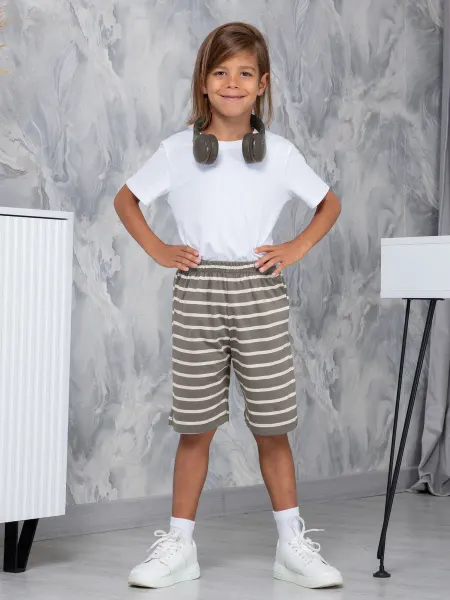 ALTEKS kids Шорты бермуды широкие из хлопка
