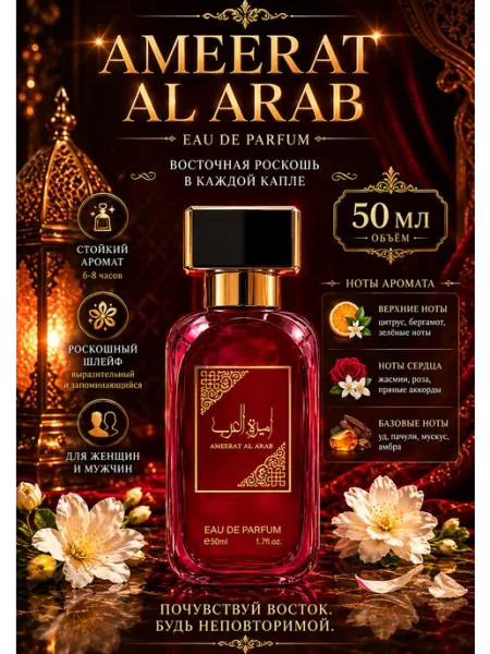 Арабские женские духи Ameerat Al arab 50 мл