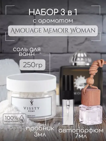 VISSTY PERFUMERY Набор парфюмерный подарочный Amouage Memoir Woman