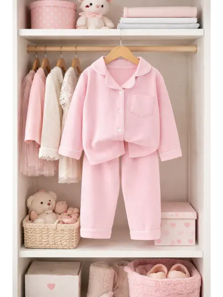 Annuna.kids Пижама детская со штанами и рубашкой однотонная